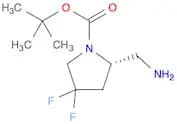 1-Pyrrolidinecarboxylic acid, 2-(aminomethyl)-4,4-difluoro-, 1,1-dimethylethyl ester, (2S)-