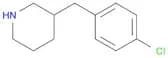 3-[(4-chlorophenyl)methyl]piperidine