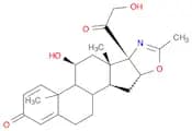 5'H-Pregna-1,4-dieno[17,16-d]oxazole-3,20-dione, 11,21-dihydroxy-2'-methyl-, (11β,16β)-
