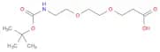 3-[2-(2-([(tert-Butoxy)carbonyl]amino)ethoxy)ethoxy]propanoic acid