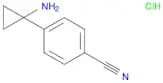 Benzonitrile, 4-(1-aminocyclopropyl)-, hydrochloride (1:1)