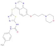 Urea, N-(4-methylphenyl)-N'-[5-[[7-[3-(4-morpholinyl)propoxy]-4-quinazolinyl]thio]-1,3,4-thiadiazo…