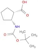 Cyclopentanecarboxylic acid, 2-[[(1,1-dimethylethoxy)carbonyl]amino]-, (1S,2R)-