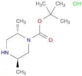 1-Piperazinecarboxylic acid, 2,5-dimethyl-, 1,1-dimethylethyl ester, hydrochloride (1:1), (2S,5R)-