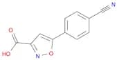 3-Isoxazolecarboxylic acid, 5-(4-cyanophenyl)-