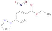Benzoic acid, 2-nitro-4-(1H-pyrazol-1-yl)-, ethyl ester