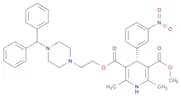 3,5-Pyridinedicarboxylic acid, 1,4-dihydro-2,6-dimethyl-4-(3-nitrophenyl)-, 2-[4-(diphenylmethyl)-…