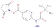 3-Pyridinecarboxylic acid, 6-[1-[(1,1-dimethylethoxy)carbonyl]hydrazinyl]-, 2,5-dioxo-1-pyrrolidin…