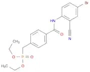 Phosphonic acid, [[4-[[(4-bromo-2-cyanophenyl)amino]carbonyl]phenyl]methyl]-, diethyl ester