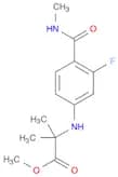 Alanine, N-[3-fluoro-4-[(methylamino)carbonyl]phenyl]-2-methyl-, methyl ester