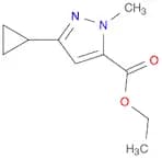 1H-Pyrazole-5-carboxylic acid, 3-cyclopropyl-1-methyl-, ethyl ester