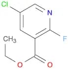 3-Pyridinecarboxylic acid, 5-chloro-2-fluoro-, ethyl ester