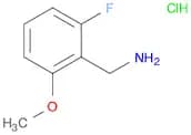 Benzenemethanamine, 2-fluoro-6-methoxy-, hydrochloride (1:1)