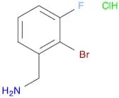 Benzenemethanamine, 2-bromo-3-fluoro-, hydrochloride (1:1)