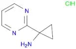 Cyclopropanamine, 1-(2-pyrimidinyl)-, hydrochloride (1:1)