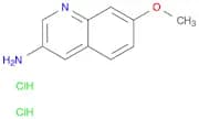 3-Quinolinamine, 7-methoxy-, hydrochloride (1:2)