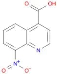 4-Quinolinecarboxylic acid, 8-nitro-