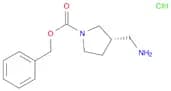 1-Pyrrolidinecarboxylic acid, 3-(aminomethyl)-, phenylmethyl ester, hydrochloride (1:1), (3S)-