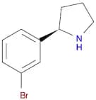 Pyrrolidine, 2-(3-bromophenyl)-, (2R)-