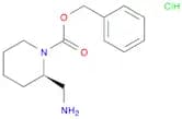 1-Piperidinecarboxylic acid, 2-(aminomethyl)-, phenylmethyl ester, hydrochloride (1:1), (2R)-