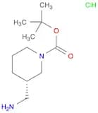 1-Piperidinecarboxylic acid, 3-(aminomethyl)-, 1,1-dimethylethyl ester, hydrochloride (1:1), (3S)-