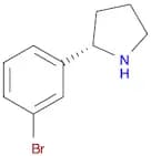 Pyrrolidine, 2-(3-bromophenyl)-, (2S)-