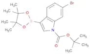 1H-​Indole-​1-​carboxylic acid, 6-​bromo-​3-​(4,​4,​5,​5-​tetramethyl-​1,​3,​2-​dioxaborolan-​2-​y…