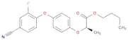 Propanoic acid, 2-[4-(4-cyano-2-fluorophenoxy)phenoxy]-, butyl ester, (2R)-