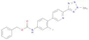 Carbamic acid, N-[3-fluoro-4-[6-(2-methyl-2H-tetrazol-5-yl)-3-pyridinyl]phenyl]-, phenylmethyl est…