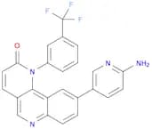 Benzo[h]-1,6-naphthyridin-2(1H)-one, 9-(6-amino-3-pyridinyl)-1-[3-(trifluoromethyl)phenyl]-