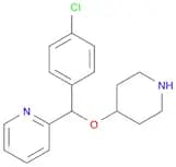 Pyridine, 2-[(4-chlorophenyl)(4-piperidinyloxy)methyl]-