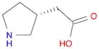 3-Pyrrolidineacetic acid, (3R)-