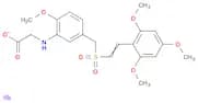 Glycine, N-[2-methoxy-5-[[[2-(2,4,6-trimethoxyphenyl)ethenyl]sulfonyl]methyl]phenyl]-, sodium salt…
