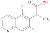 2-(5,7-Difluoro-6-quinolyl)propanoic acid