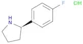 Pyrrolidine, 2-(4-fluorophenyl)-, hydrochloride (1:1), (2R)-