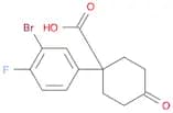 1-(3-Bromo-4-fluorophenyl)-4-oxocyclohexanecarboxylic Acid
