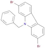 9H-Carbazole, 2,7-dibromo-9-(phenylmethyl)-