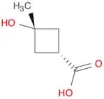 Cyclobutanecarboxylic acid, 3-hydroxy-3-methyl-, cis-