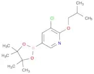 3-chloro-2-(2-methylpropoxy)-5-(tetramethyl-1,3,2-dioxaborolan-2-yl)pyridine