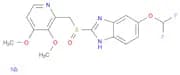5-(difluoromethoxy)-2-{[(3,4-dimethoxypyridin-2-yl)methane]sulfinyl}-1-sodio-1H-1,3-benzodiazole