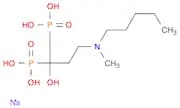 Phosphonic acid, P,P'-[1-hydroxy-3-(methylpentylamino)propylidene]bis-, sodium salt (1:1)