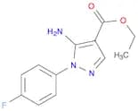 1H-Pyrazole-4-carboxylic acid, 5-amino-1-(4-fluorophenyl)-, ethyl ester