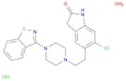 2H-Indol-2-one, 5-[2-[4-(1,2-benzisothiazol-3-yl)-1-piperazinyl]ethyl]-6-chloro-1,3-dihydro-, hydr…