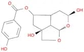 Benzoic acid, 4-hydroxy-, (2aS,4R,4aR,6S,7aS,7bS)-octahydro-2a,6-dihydroxy-2H-1,7-dioxacyclopent[c…