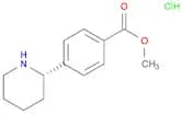 Benzoic acid, 4-​(2S)​-​2-​piperidinyl-​, methyl ester, hydrochloride (1:1)