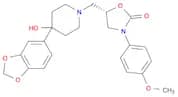 2-Oxazolidinone, 5-[[4-(1,3-benzodioxol-5-yl)-4-hydroxy-1-piperidinyl]methyl]-3-(4-methoxyphenyl)-…