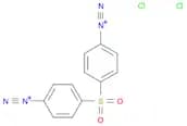 Benzenediazonium, 4,4'-sulfonylbis-, chloride (1:2)