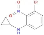 Benzenamine, 3-bromo-N-cyclopropyl-2-nitro-