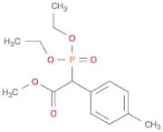 Benzeneacetic acid, α-(diethoxyphosphinyl)-4-methyl-, methyl ester