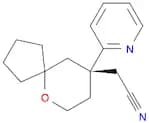 6-Oxaspiro[4.5]decane-9-acetonitrile, 9-(2-pyridinyl)-, (9R)-